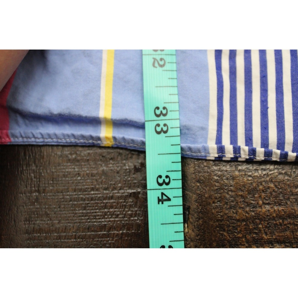 Vintage Ralph Lauren Shirt Mens 3XB Multicolor Stripe Long Sleeve Button Flesh - Picture 5 of 8